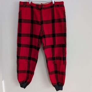 Vtg Profile Carter & Churchill Buffalo Plaid Wool Hunting Lumberjack Pants Sz 44